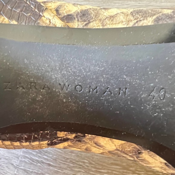 Zara Snakeskin Booties size EU 40 / US 9 - Picture 11 of 12